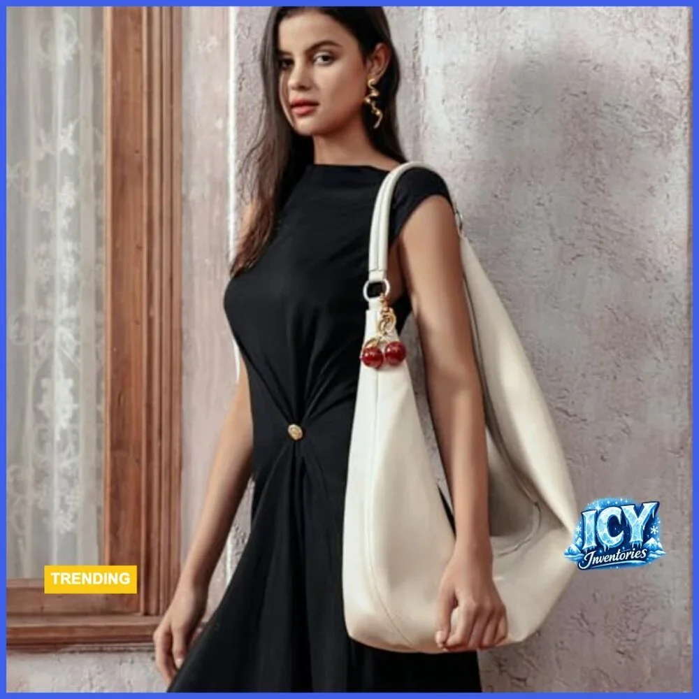 Soft Vegan Leather Hobo Bag Shoulder Purse Top Handle Handbag